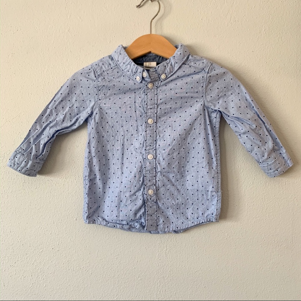 H&M Polka Dot Button down shirt